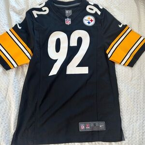 NFL Pittsburgh Steelers James Harrison 92 Black and Gold Jersey
